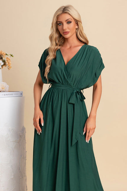 Robe Maxi Fluide Chic Verte - gallery 6