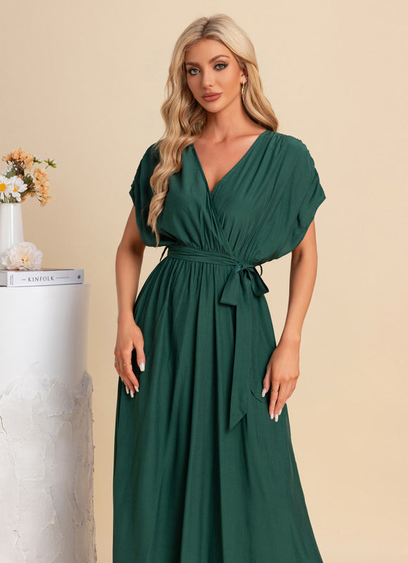 Robe Maxi Fluide Chic Verte - gallery 6