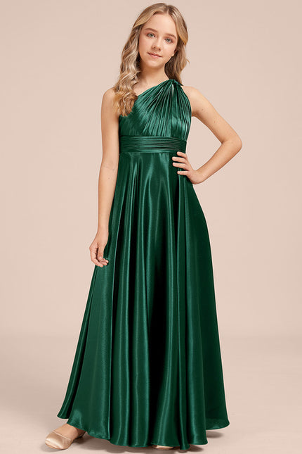 Robe Demoiselle D'Honneur Vert Bouteille - gallery 2