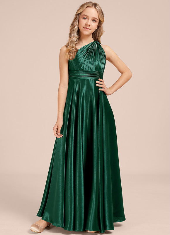 Robe Demoiselle D'Honneur Vert Bouteille - gallery 2