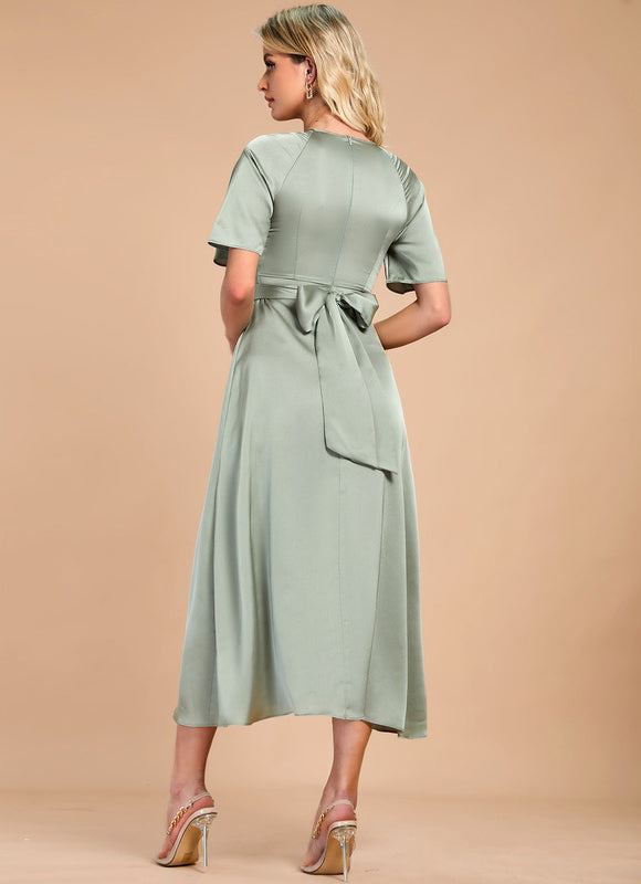 Robe De Cérémonie Vert Amande - gallery 1