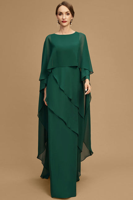 Robe Fluide Chic À Manches Cape - gallery 1