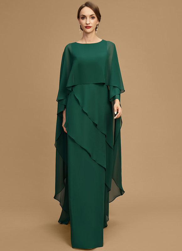 Robe Fluide Chic À Manches Cape - gallery 1