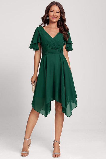 Robe Longue Vert D'Eau Dentelle - gallery 3