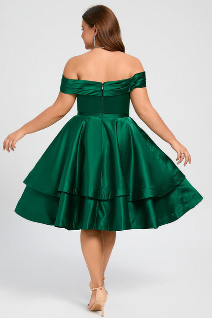 Robe Trapeze Verte - gallery 6