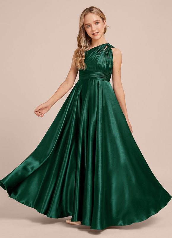 Robe Demoiselle D'Honneur Vert Bouteille - gallery 4