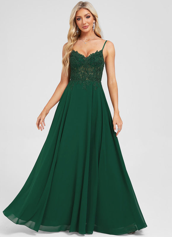 Robe Fendue Verte - gallery 1