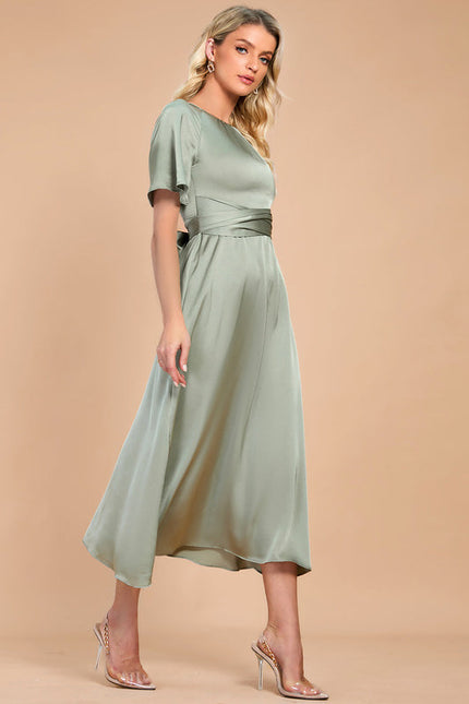 Robe De Cérémonie Vert Amande - gallery 2