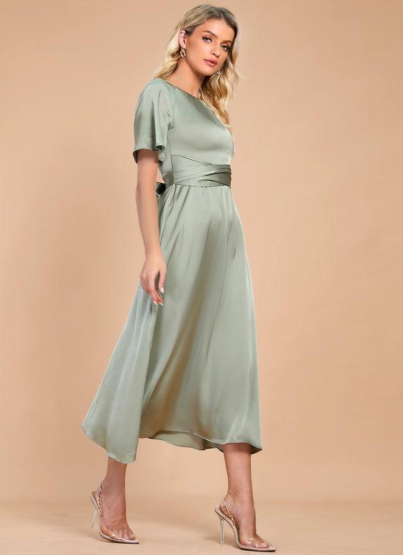 Robe De Cérémonie Vert Amande - gallery 2