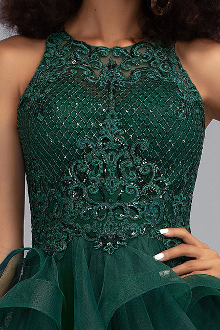 Robe Courte Verte Femme - gallery 6
