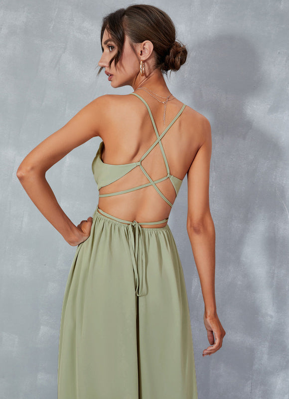 Robe Plissée Vert D'Eau - gallery 5