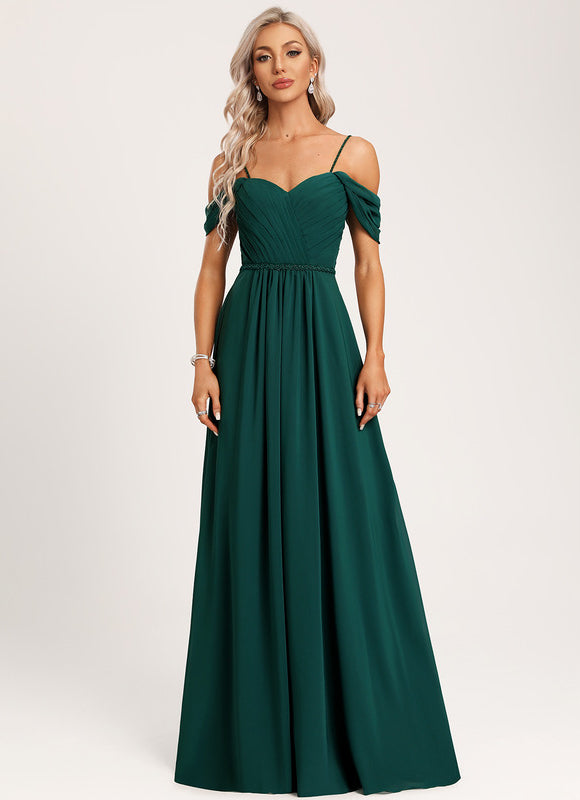 Robe Élégante Décolleté Épaule Ouverte - gallery 6