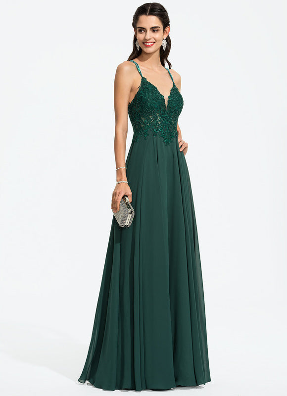 Robe Bal Émeraude Élégante Fluide - gallery 8