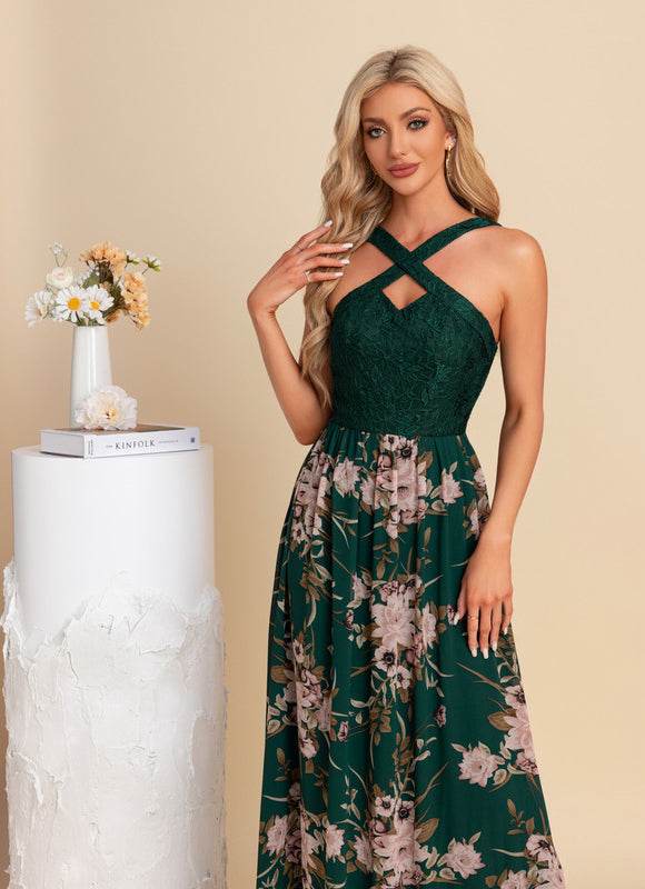 Robe Longue Verte Boheme - gallery 5