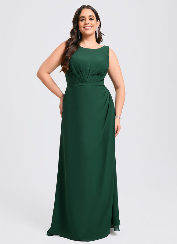 Robe Élégante Vert Foncé Fluide - gallery 7