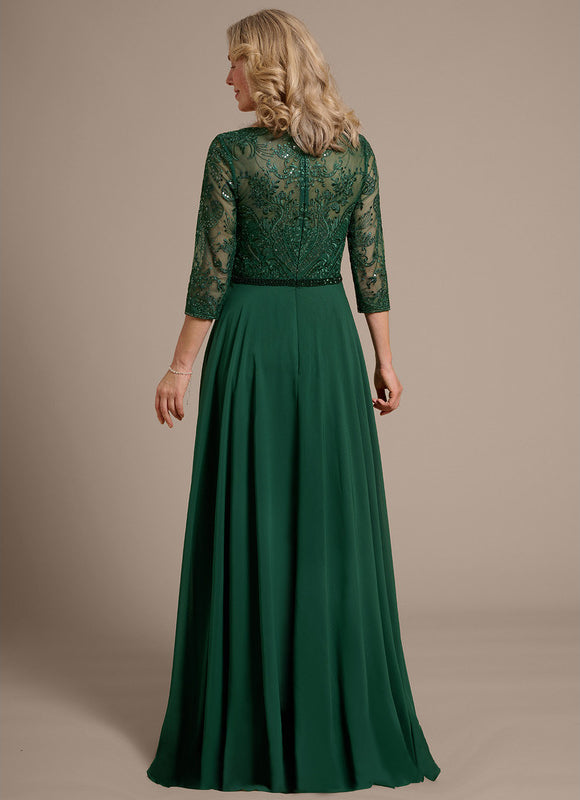 Robe Verte Manches Longues - gallery 5