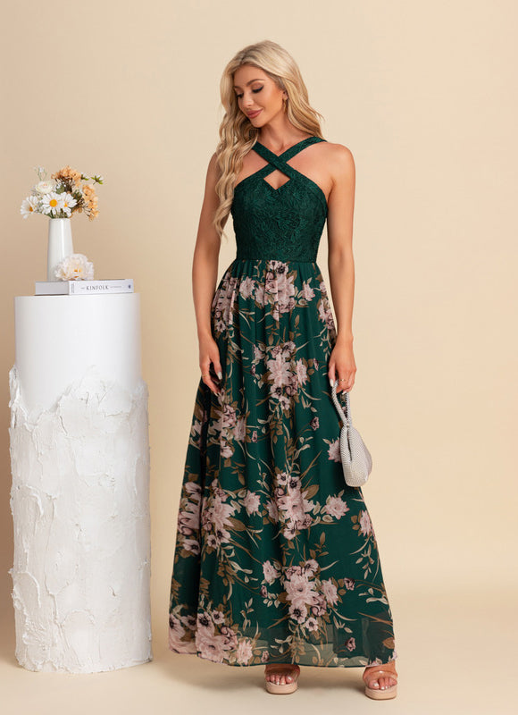 Robe Longue Verte Boheme - gallery 4