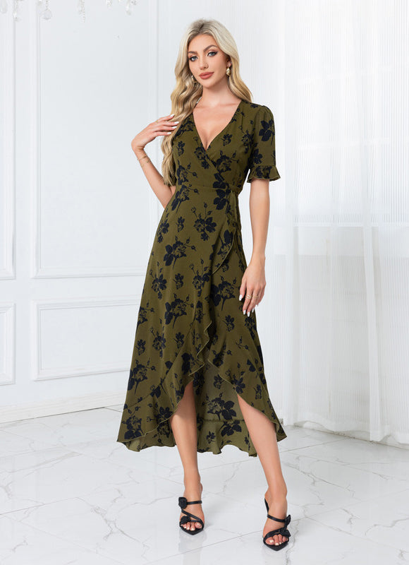 Robe Longue Vert Kaki