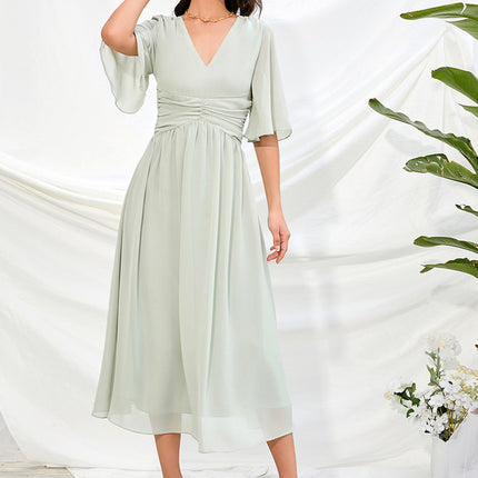 Robe De Demoiselle D'Honneur Vert Olive