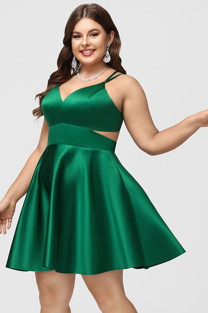 Robe Verte À Taille Cintrée Chic - gallery 8