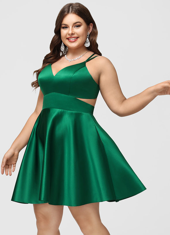 Robe Verte À Taille Cintrée Chic - gallery 8