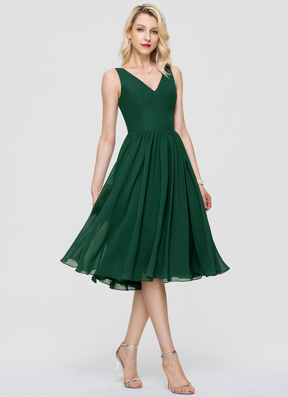Robe Cocktail Vert Menthe - gallery 4