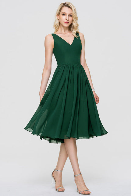 Robe Cocktail Vert Menthe - gallery 4