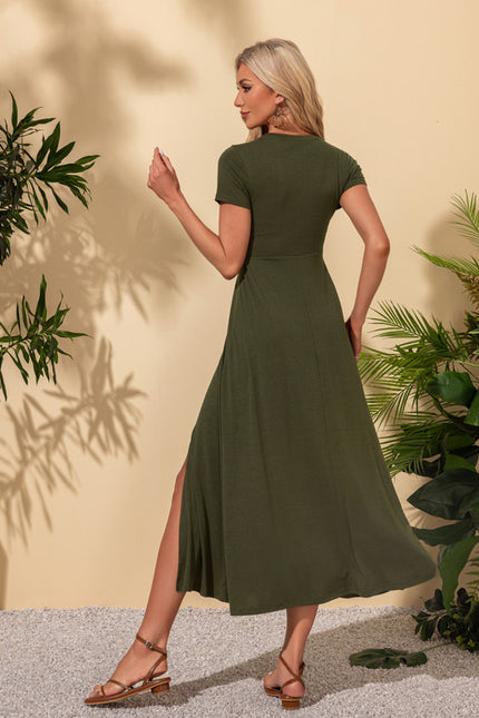 Robe Vert Sapin Femme - gallery 1