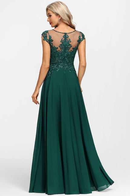 Robe De Soirée Vert Foncé - gallery 7
