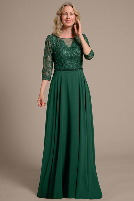 Robe Verte Manches Longues - gallery 3