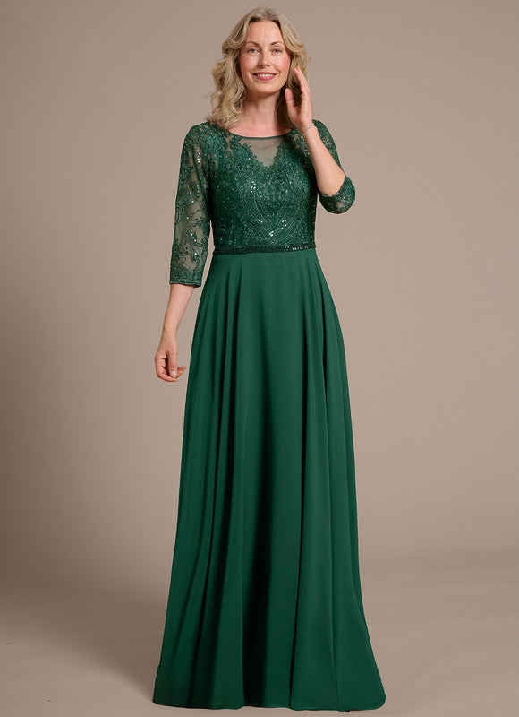 Robe Verte Manches Longues - gallery 3