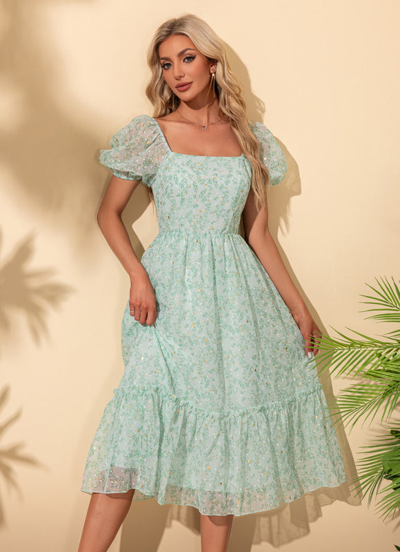Robe Femme Vert D'Eau - gallery 4