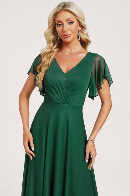 Robe Fluide Élégante À Manches Légères - gallery 3