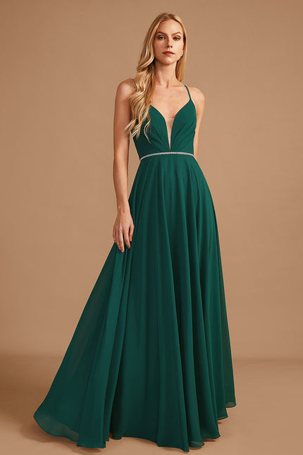 Robe Trapèze Émeraude Chic Fluide - gallery 1