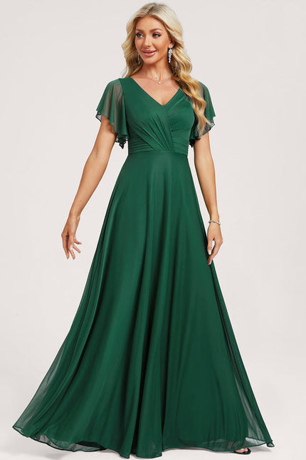 Robe Fluide Élégante À Manches Légères