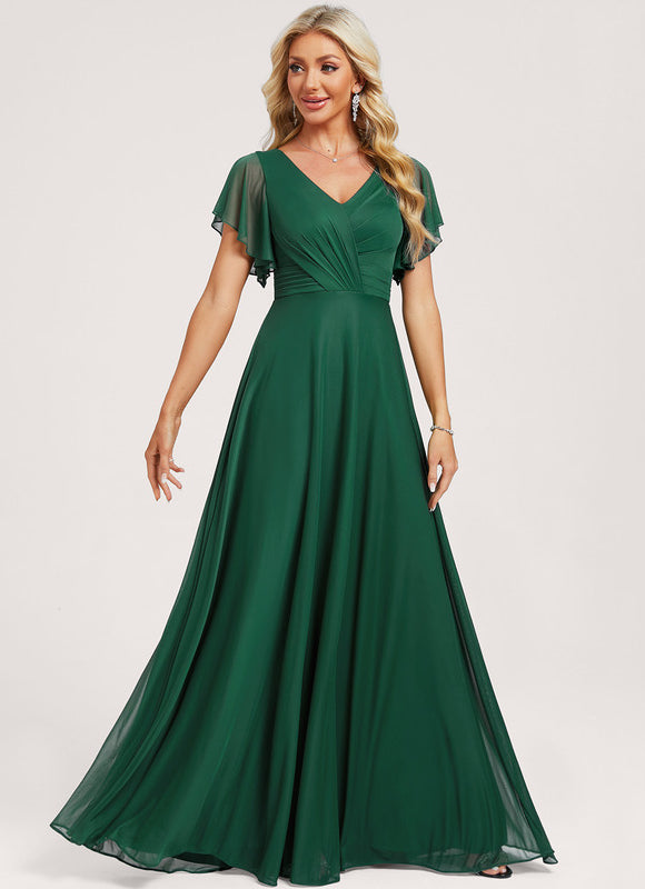 Robe Fluide Élégante À Manches Légères