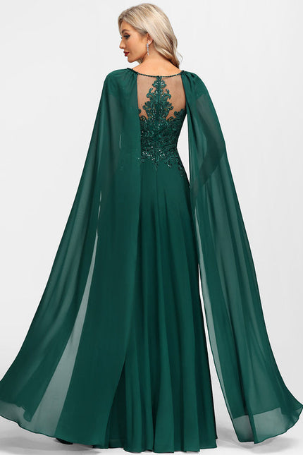 Robe De Soirée Vert Foncé - gallery 4