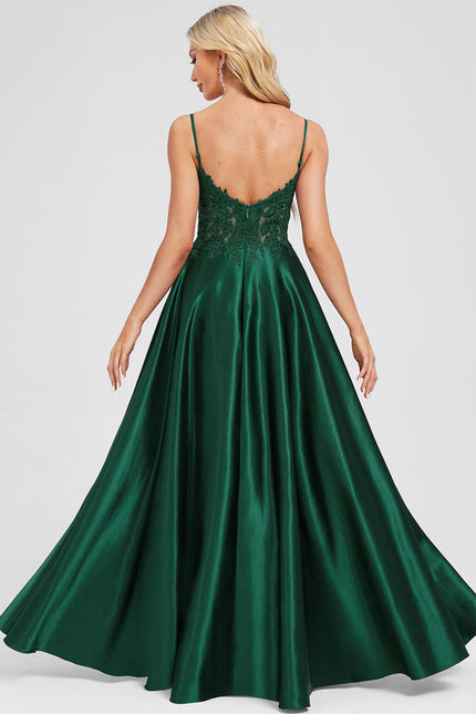 Robe Longue De Soirée Verte - gallery 2