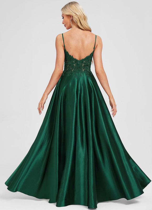 Robe Longue De Soirée Verte - gallery 2