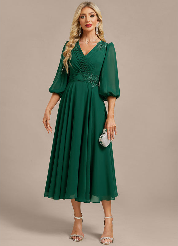 Robe De Soirée Longue Verte - gallery 2