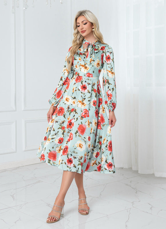 Robe Fleurie Verte Mariage - gallery 2