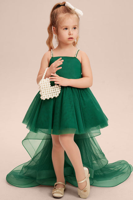 Robe Ceremonie Fille Vert D'Eau