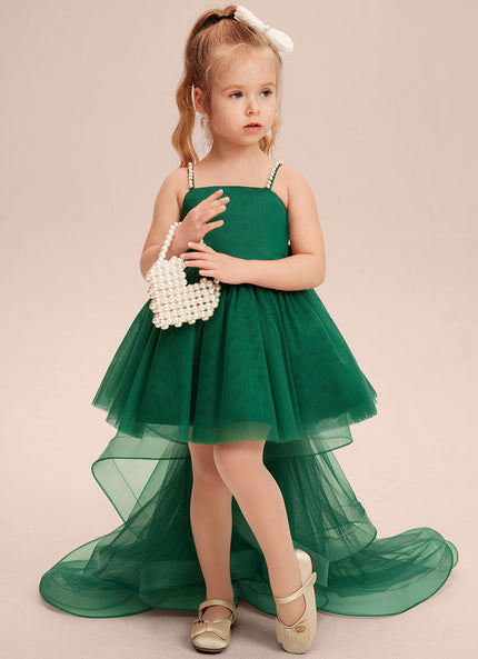 Robe Ceremonie Fille Vert D'Eau