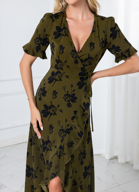 Robe Longue Vert Kaki - gallery 6