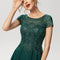 Robe Longue Verte À Broderies