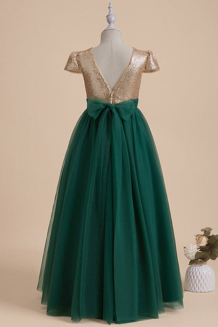 Robe Tulle Scintillante Enfant Élégante - gallery 2