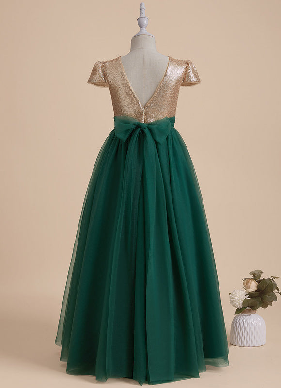 Robe Tulle Scintillante Enfant Élégante - gallery 2