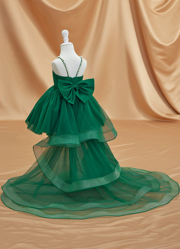 Robe Ceremonie Fille Vert D'Eau - gallery 3