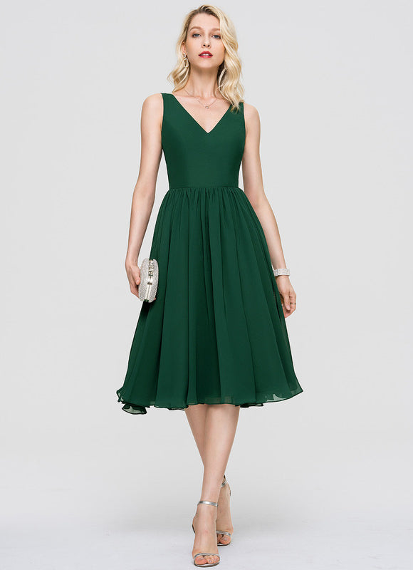 Robe Cocktail Vert Menthe - gallery 7