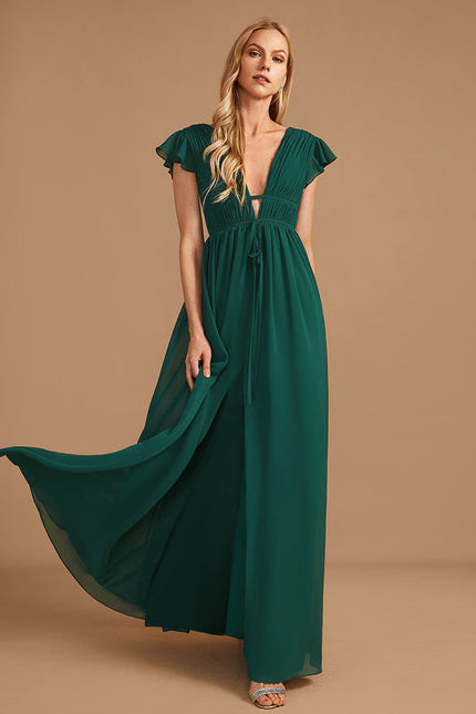 Robe Demoiselle Dhonneur Vert - gallery 3